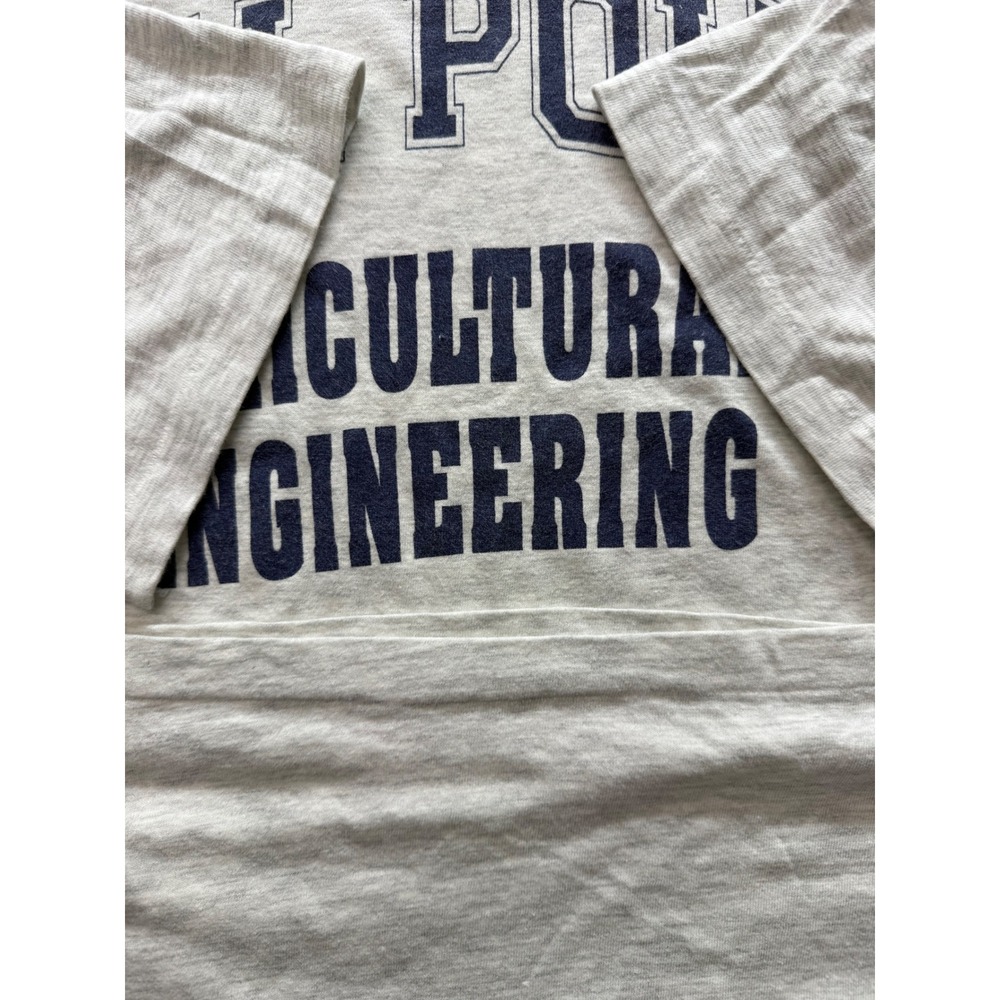 Vintage Cal Poly Ag Engineering USA T-Shirt Mens XL Gray Excellent Hanes beefy - Picture 3 of 6